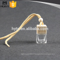 empty square aroma diffusers car perfume bottles glass